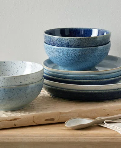 Denby Studio Flint 12-pc. Dinnerware Set, Service For 4 In Blue