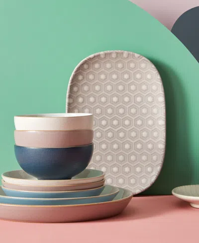 Denby Impression Assorted Dinner Plates, Set Of 4 In Multi