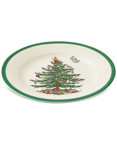 Spode Set Of 4 Christmas Tree Dinner Plates In Multi