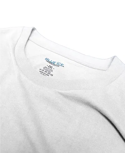 Blue Ice Men's Short-sleeve Crewneck Solid T-shirt In White