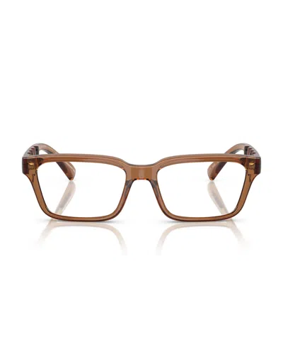 Armani Exchange 55mm Rectangle Optical Glasses In Blue
