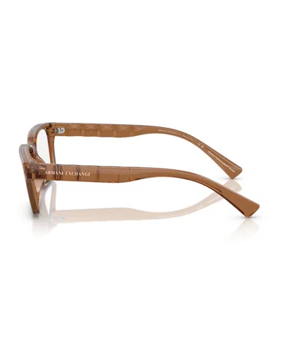 Armani Exchange 55mm Rectangle Optical Glasses In Blue