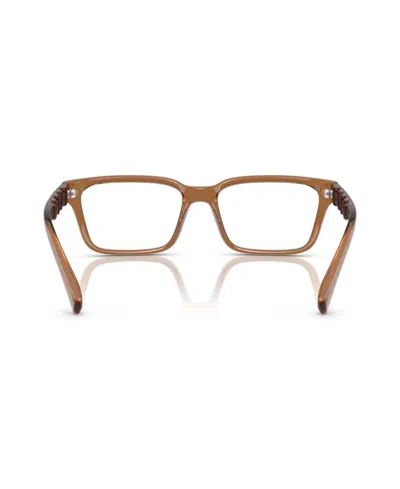 Armani Exchange 55mm Rectangle Optical Glasses In Blue