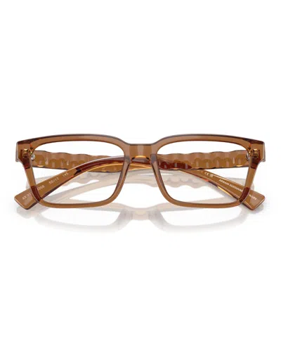 Armani Exchange 55mm Rectangle Optical Glasses In Blue