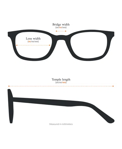 Armani Exchange 55mm Rectangle Optical Glasses In Blue