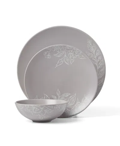 Oneida Roseto 12-piece Dinnerware Set In Brown