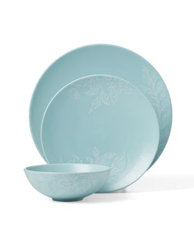 Oneida Roseto 12 Pc. Dinnerware Set, Service For 4 In Blue