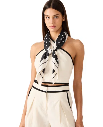 Steve Madden Inverted Polka Dot Square Scarf In Pattern