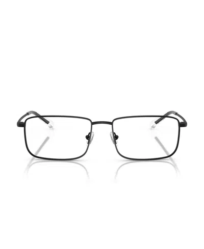 Armani Exchange 56mm Rectangle Optical Glasses In Black