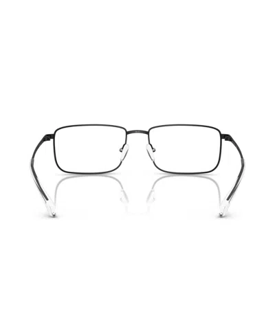 Armani Exchange 56mm Rectangle Optical Glasses In Black