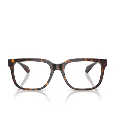 Versace 55mm Square Optical Glasses In Brown