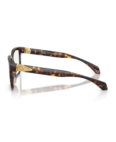 Versace 55mm Square Optical Glasses In Brown