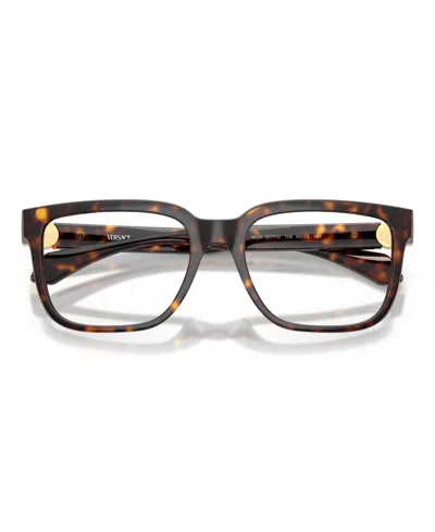 Versace 55mm Square Optical Glasses In Brown