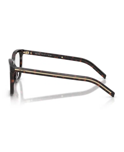 Prada 53mm Rectangle Optical Glasses In Brown