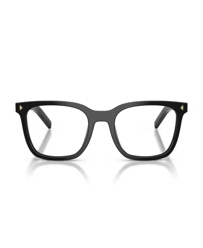 Prada 53mm Rectangle Optical Glasses In Black