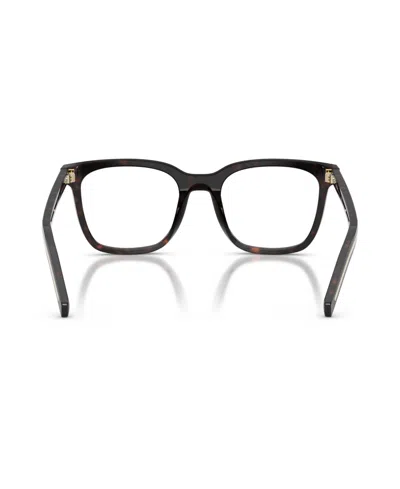 Prada 53mm Rectangle Optical Glasses In Brown
