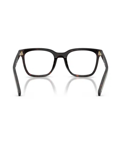 Prada 53mm Rectangle Optical Glasses In Brown
