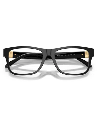 Versace 54mm Square Optical Glasses In Black