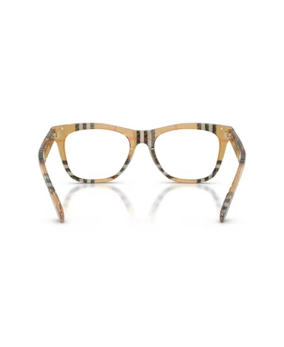 Burberry Child Square Eyeglasses, Jb2012 In Pattern