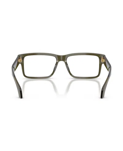 Versace 54mm Rectangle Optical Glasses In Green