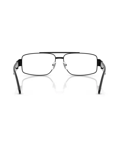 Versace 56mm Rectangle Optical Glasses In Black