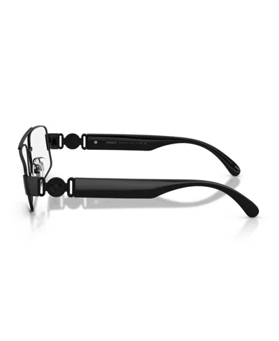 Versace 56mm Rectangle Optical Glasses In Black