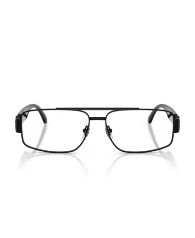 Versace 56mm Rectangle Optical Glasses In Black