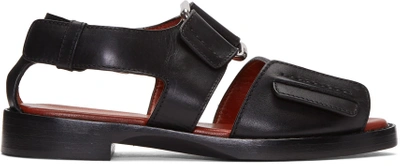 3.1 Phillip Lim / フィリップ リム Woman Addis Cutout Leather Sandals Black