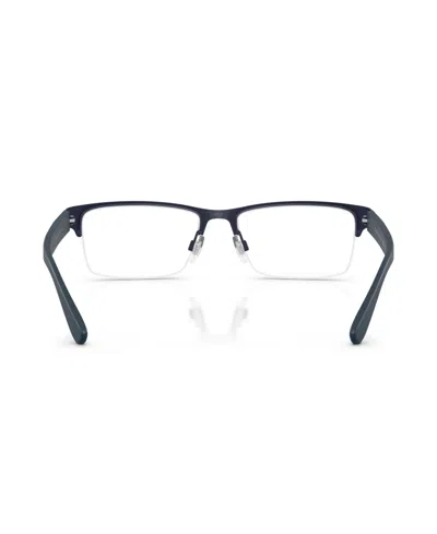 Polo Ralph Lauren Half-rim Rectangle-frame Glasses In Brown
