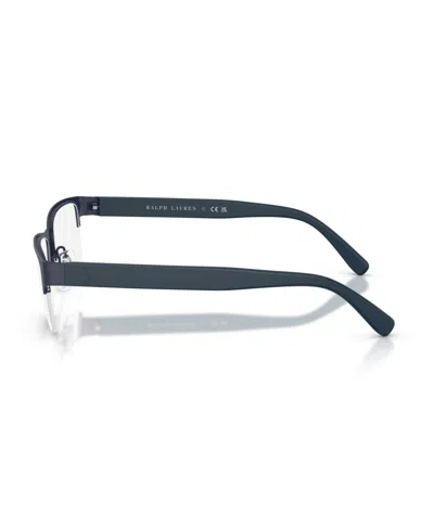 Polo Ralph Lauren Half-rim Rectangle-frame Glasses In Brown