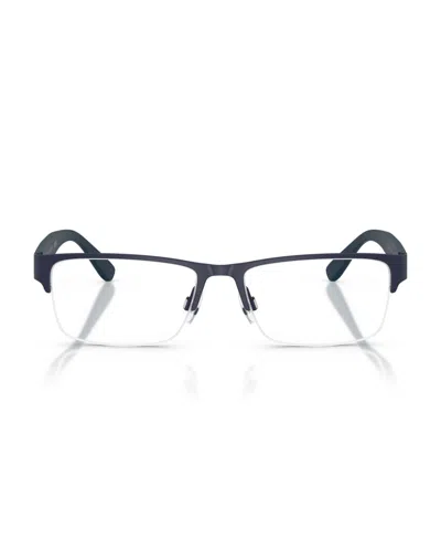 Polo Ralph Lauren Half-rim Rectangle-frame Glasses In Brown