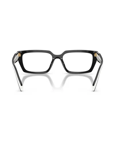 Prada Eyewear Rectangle Frame Glasses In Black