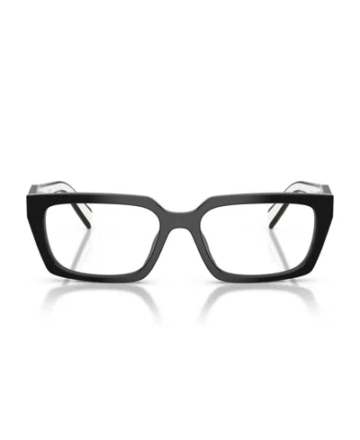 Prada Eyewear Rectangle Frame Glasses In Black