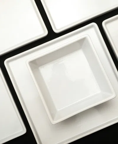 Stone Lain Grace Stoneware 12-piece Dinnerware Set In White