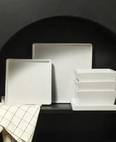 Stone Lain Grace 24 Pc. Dinnerware Set, Service For 8 In White