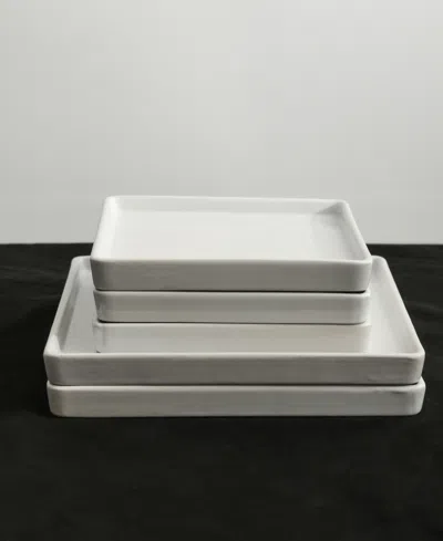 Stone Lain Grace 24 Pc. Dinnerware Set, Service For 8 In White