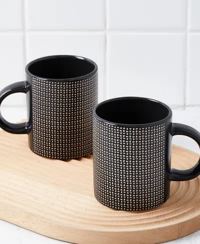 Stone Lain Daisy 32 Pc. Dinnerware Set, Service For 8 In Gray