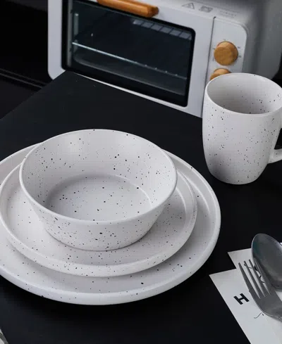 Stone Lain Jade 32 Pc. Dinnerware Set, Service For 4 In White
