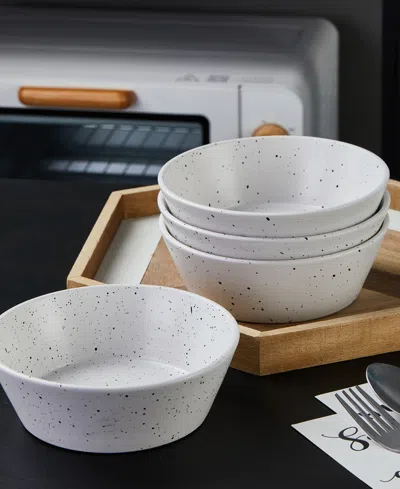 Stone Lain Jade 32 Pc. Dinnerware Set, Service For 4 In White