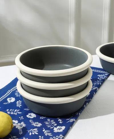 Stone Lain Capri Stoneware 12-piece Dinnerware Set In Gray