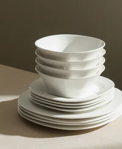 Stone Lain Quadro 24 Pc. Dinnerware Set, Service For 8 In White
