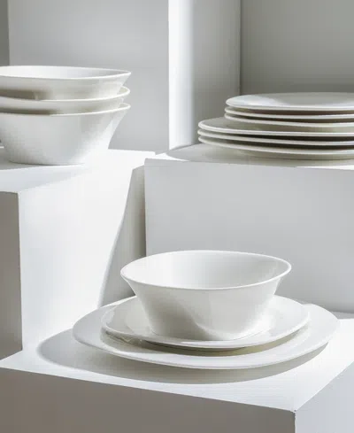 Stone Lain Quadro 24 Pc. Dinnerware Set, Service For 8 In White