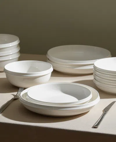 Stone Lain Verso 24 Pc. Dinnerware Set, Service For 8 In White