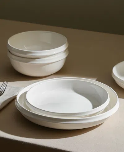 Stone Lain Verso 24 Pc. Dinnerware Set, Service For 8 In White