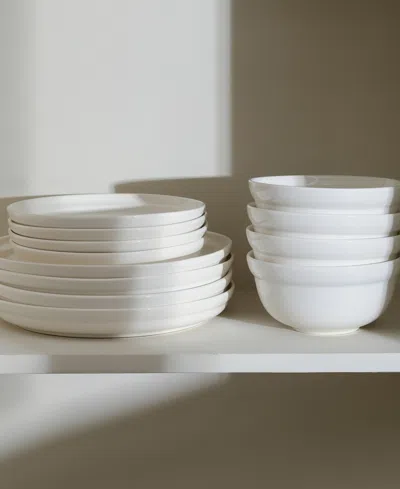 Stone Lain Virtuo 12-pc. Porcelain Dinnerware Set In White