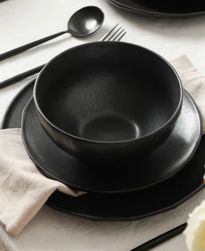 Stone Lain Rio 24 Pc. Dinnerware Set, Service For 8 In Black
