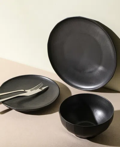 Stone Lain Rio 24 Pc. Dinnerware Set, Service For 8 In Black