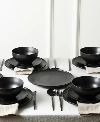 Stone Lain Rio 24 Pc. Dinnerware Set, Service For 8 In Black