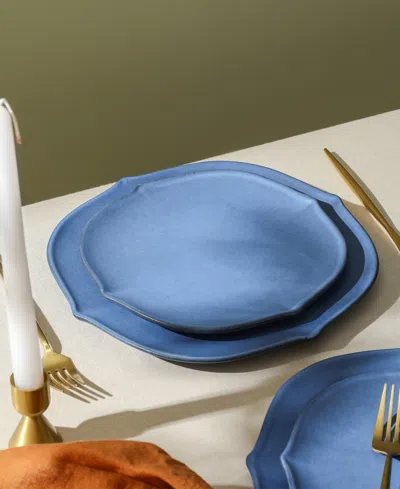 Stone Lain Baskerville 12pc Stoneware Dinnerware Set In Blue