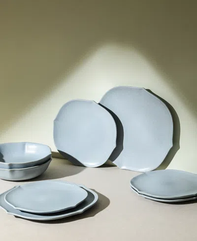 Stone Lain Baskerville Stoneware 12-piece Dinnerware Set In Blue
